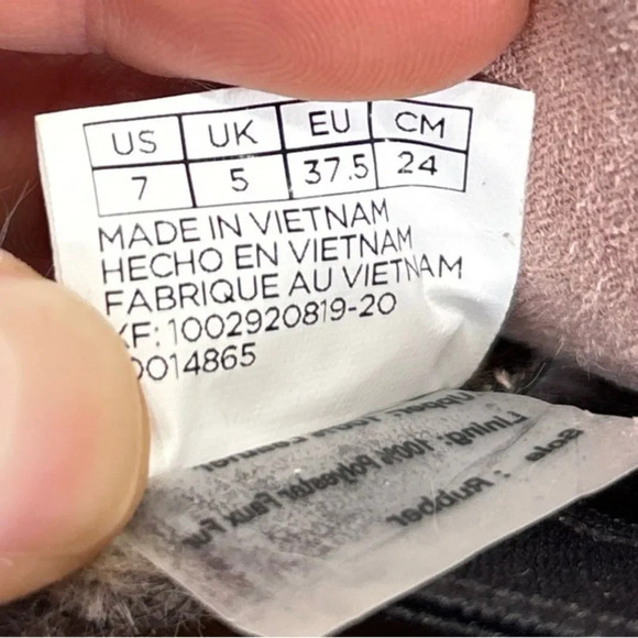 Toms Faux Pink Brown Leo Fur Paxton Brown Leather Slip-Ons Size 7 - Picture 10 of 12